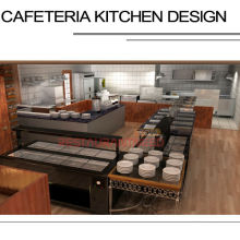 Projecto personalizado Shinelong Design de cozinha para cafeteria